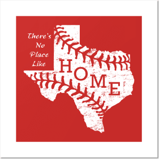 Vintage Texas baseball There's No Place Like Home Posters and Art